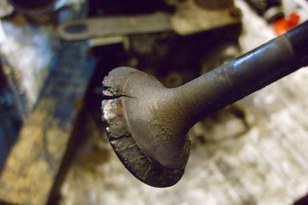 Прогар клапана